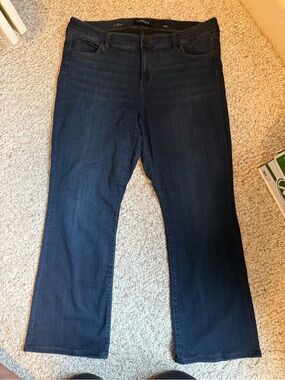 Liverpool Women's Boot Cut Jeans - Deep Indigo Wash
